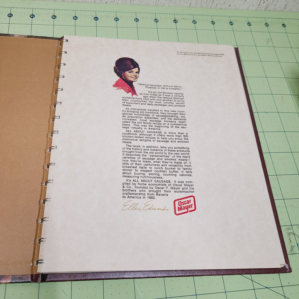 All About Sausage: Oscar Mayer (1973) - Vintage Hardcover Cookbook 