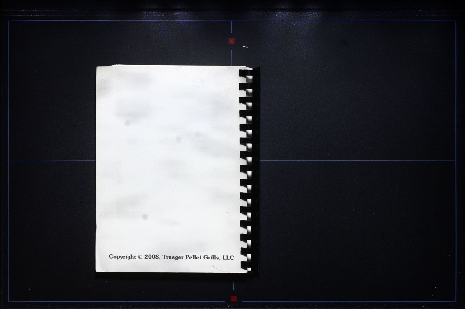 Traeger Cookbook (2008) - Mt. Angel, Oregon - Plastic Comb Binding Recipes