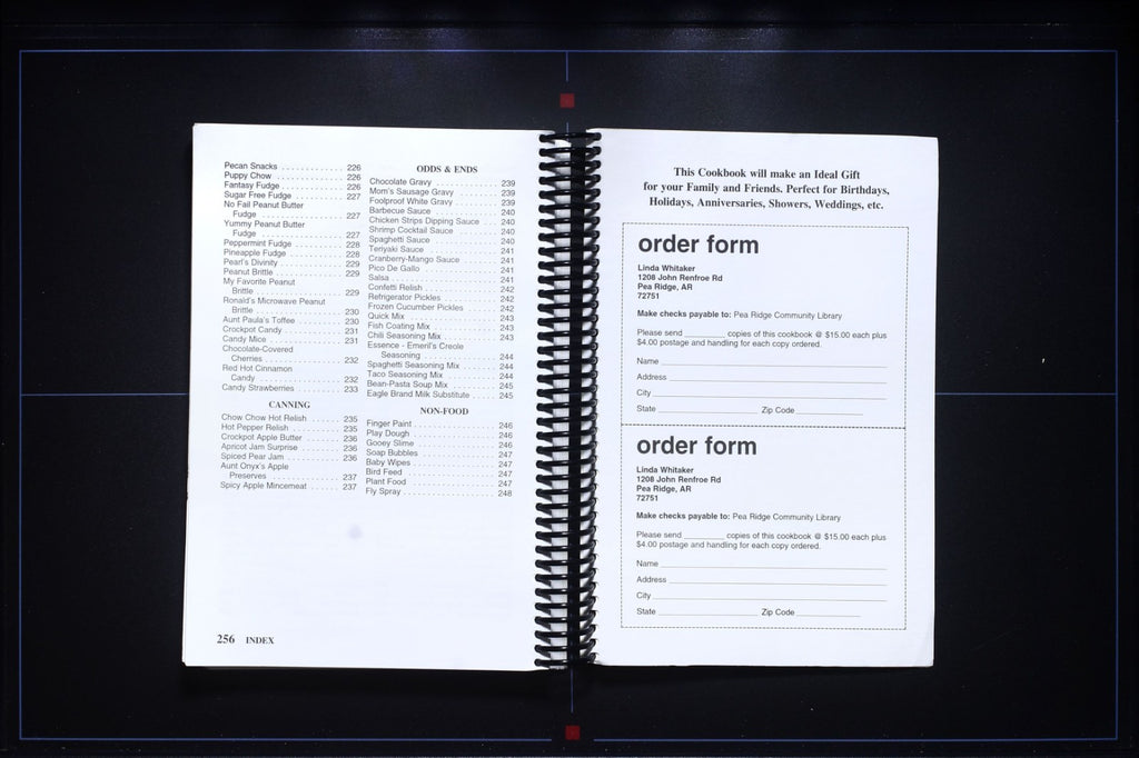 Cook's Library of Treasures (2008) - Pea Ridge, Arkansas - Recipes Cookbook