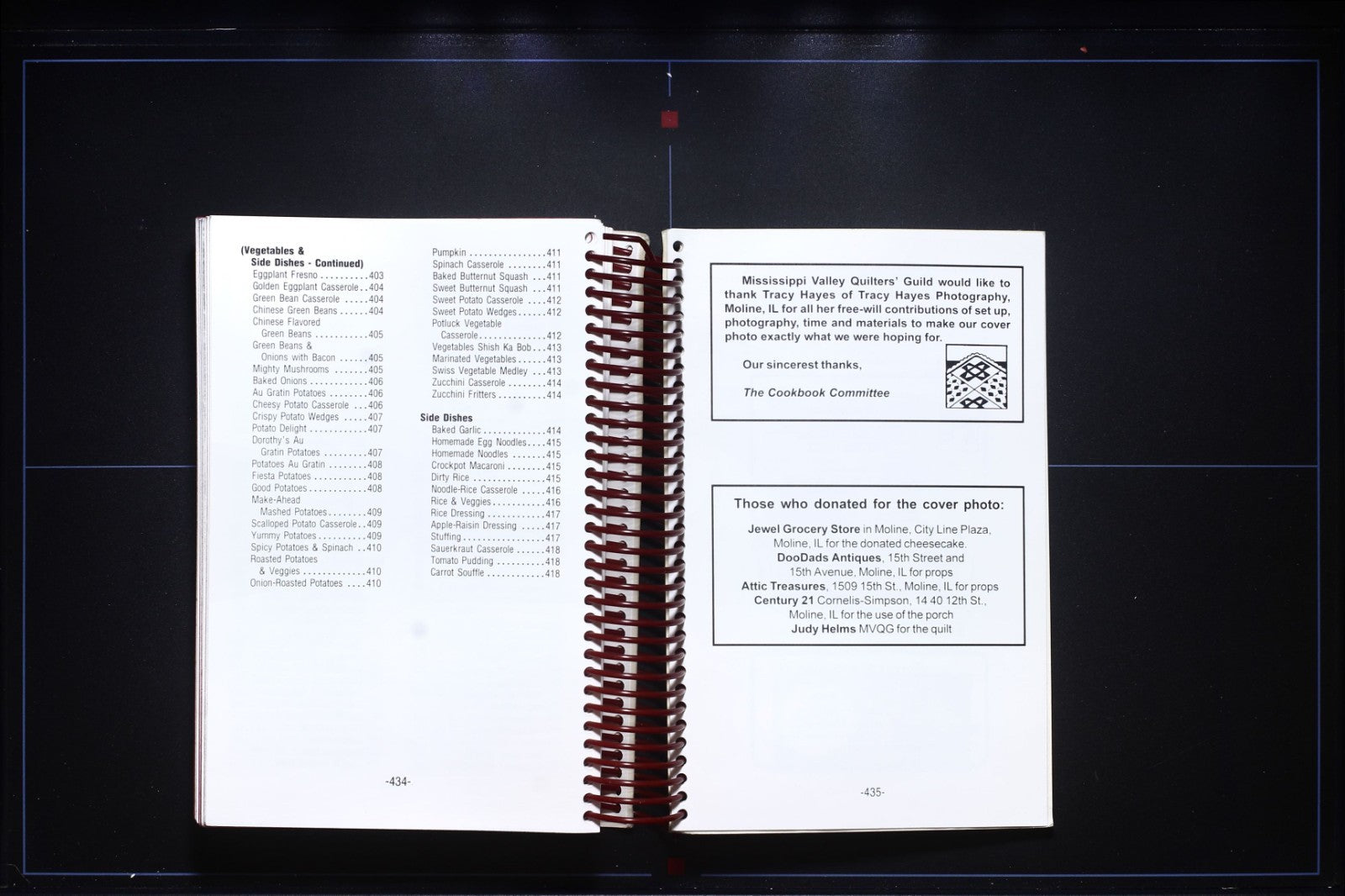 Mississippi Valley Quilters' Guild Cookbook (2004) - Iowa/Illinois Recipes