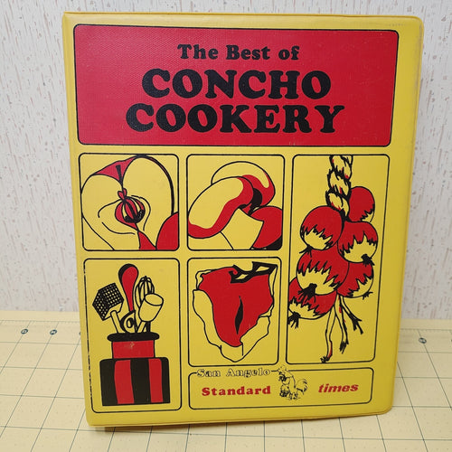 1975 Best of Concho Cookery: San Angelo Standard-Times, VTG Regional Cookbook TX