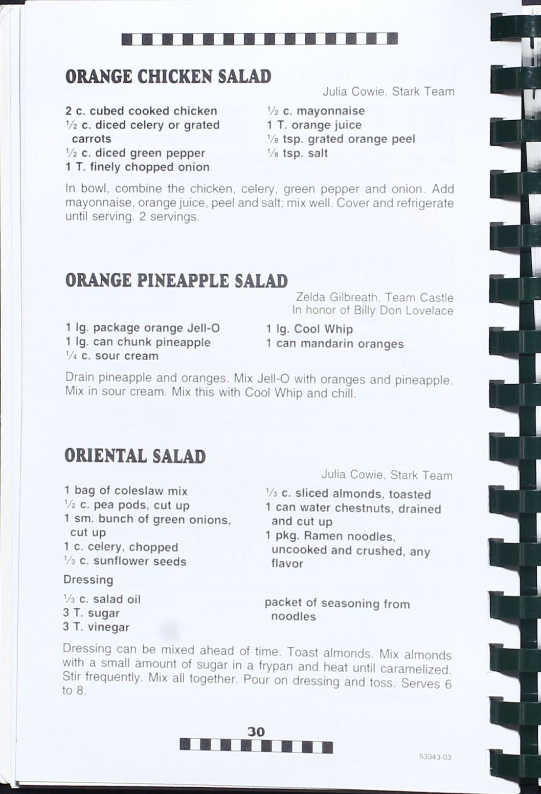 Cooking for a Cure: Relay for Life - Paris, Arkansas - Community Cookbook (2003)