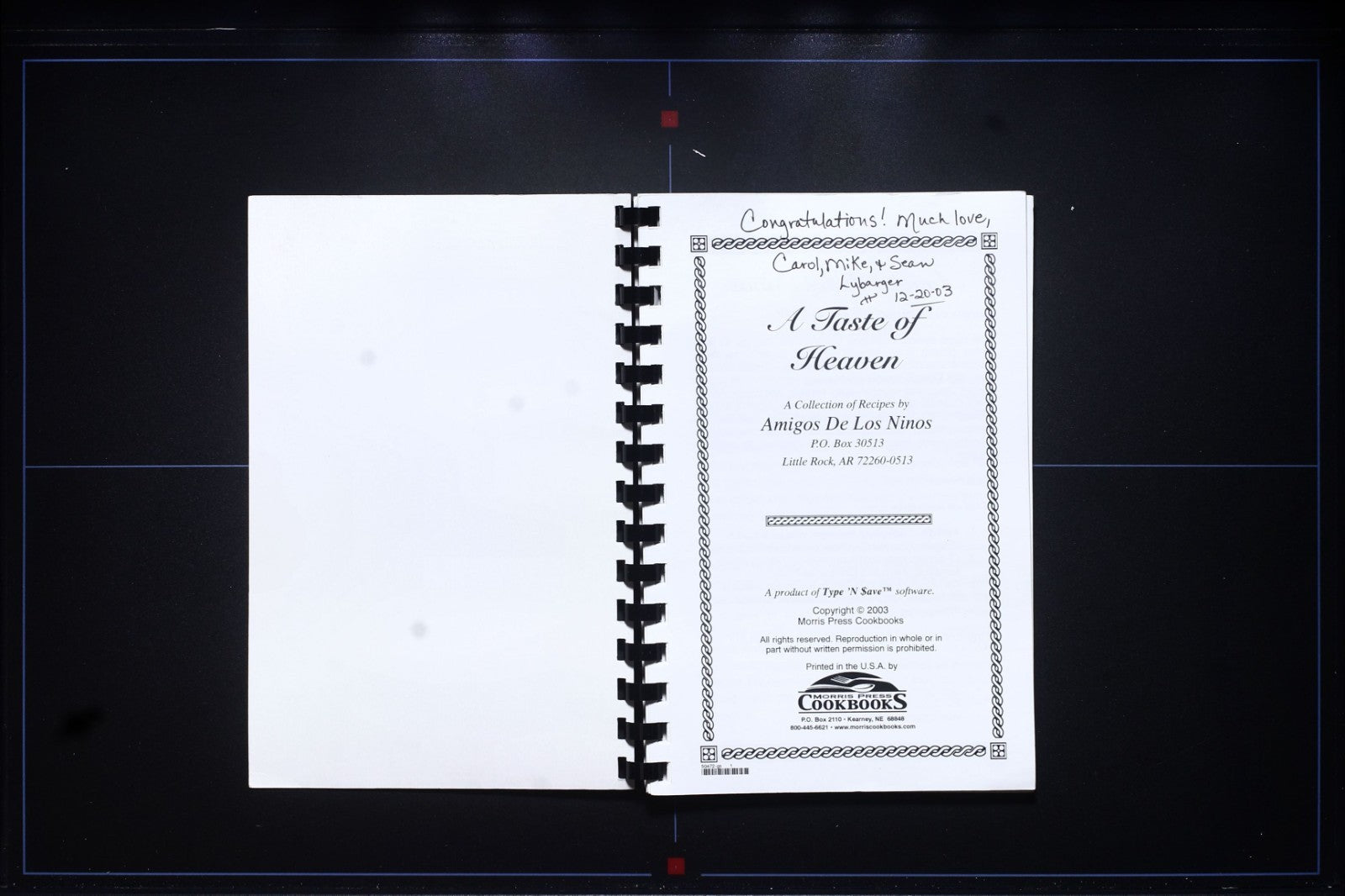 Amigos De Los Ninos Cookbook (2003) - Little Rock, Arkansas - Vintage Community