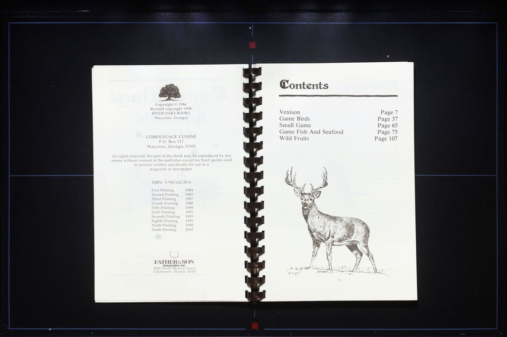 Camouflage Cuisine Wild Game & Seafood Cookbook (2002) - Georgia Recipes South