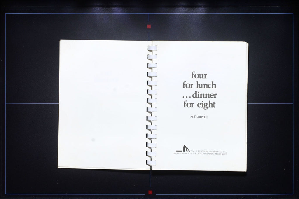For for Lunch...Dinner for Eight - Zoe Shippen - 1975 Gourmet Cookbook