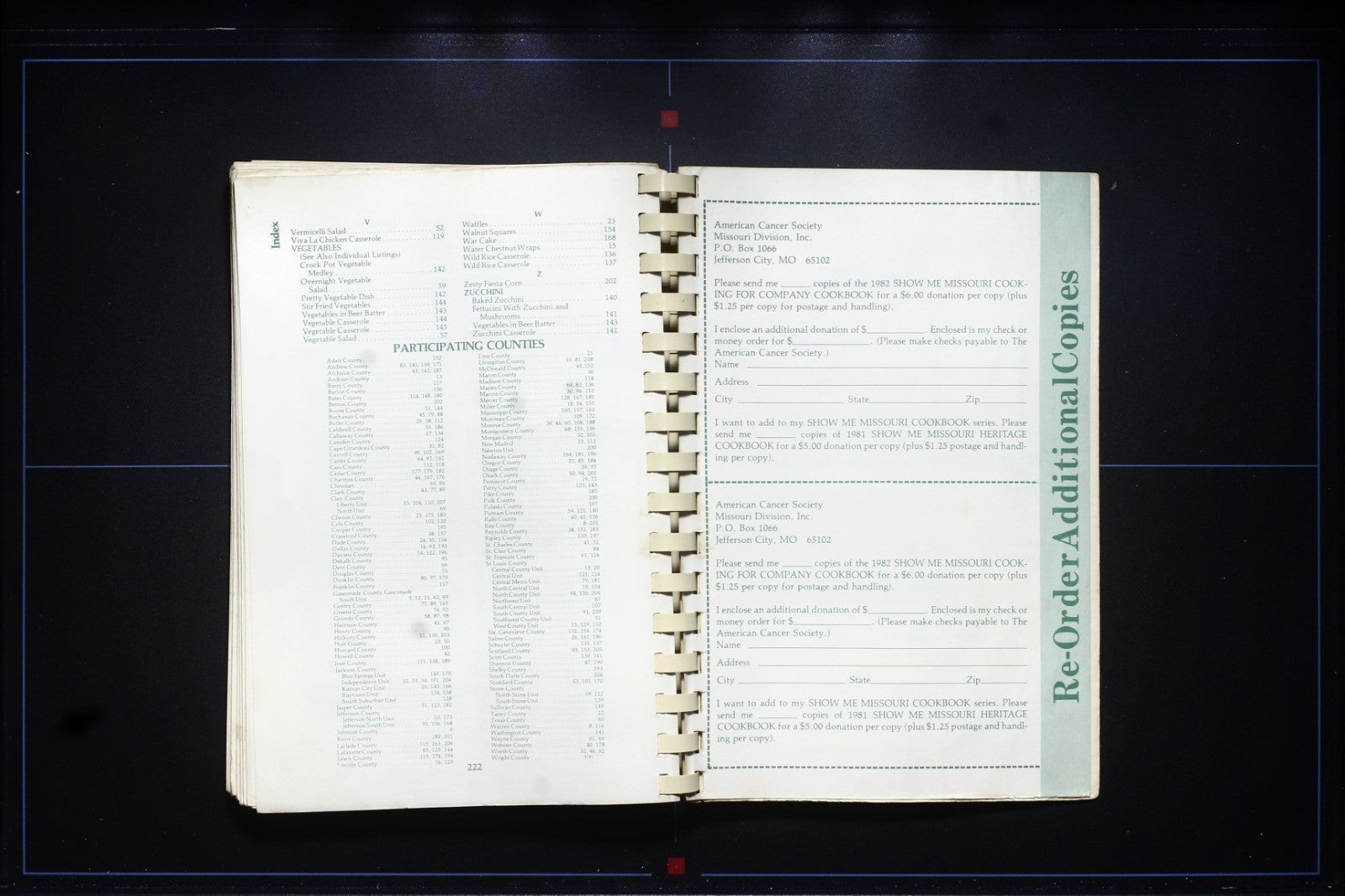 Show Me Missouri Cookbook (1982) - Jefferson City, Missouri - Vintage Recipes