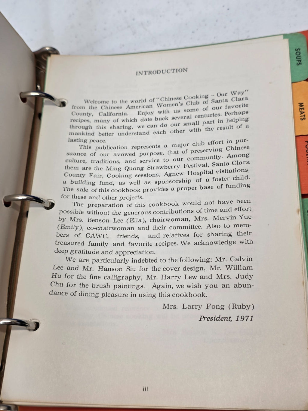 CHINESE Cookbook COOKING OUR WAY Santa Clara California Chinese Women's Club