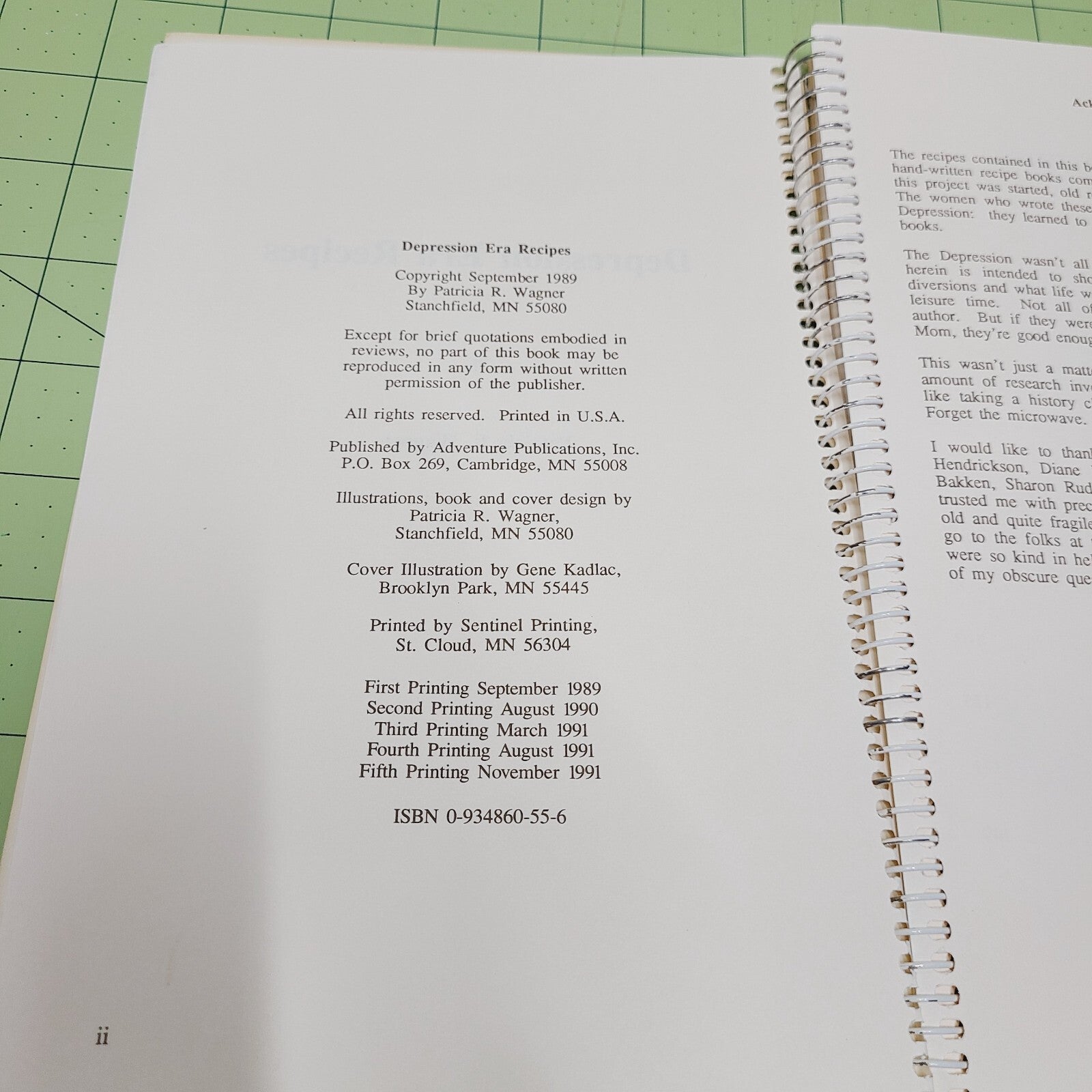 Depression Era Recipes (1991) - Vintage Cookbook - Favorite Recipes