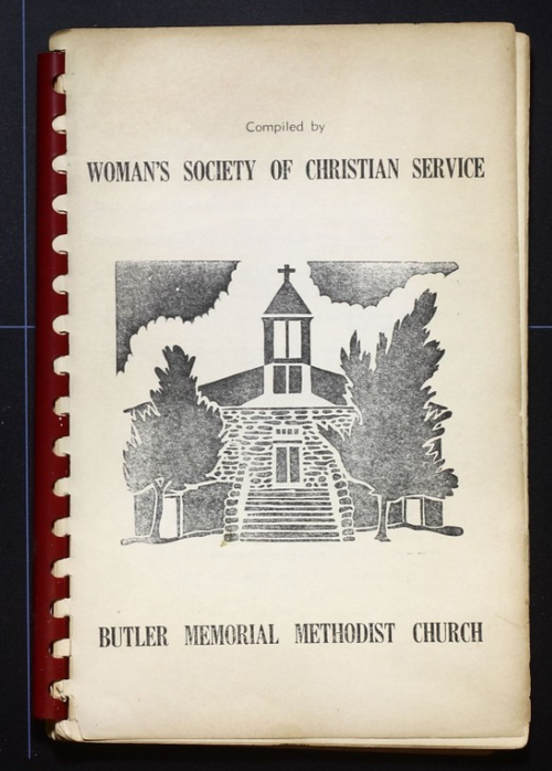 Butler Memorial Methodist Church Cookbook (1951) - Okmulgee, Oklahoma Vintage