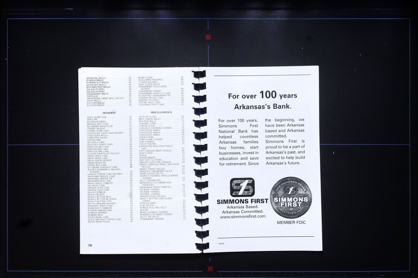 Loafers Glory Community Church Cookbook - Arkansas - Vintage THIN Recipe Book