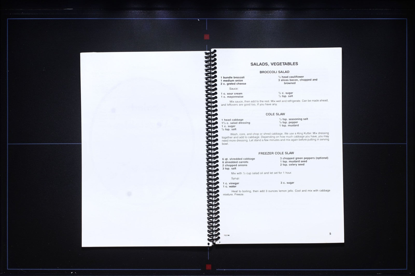 The Miller Families Cookbook - Thin Recipe Book