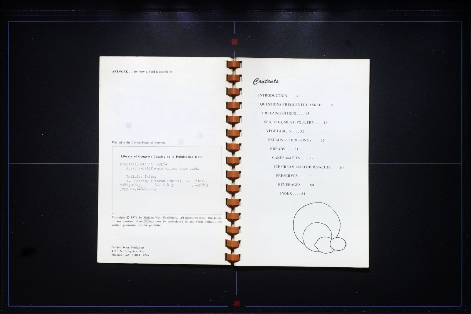 Arizona California Citrus Cookbook (1976) - Glenda McGillis - Vintage Recipes