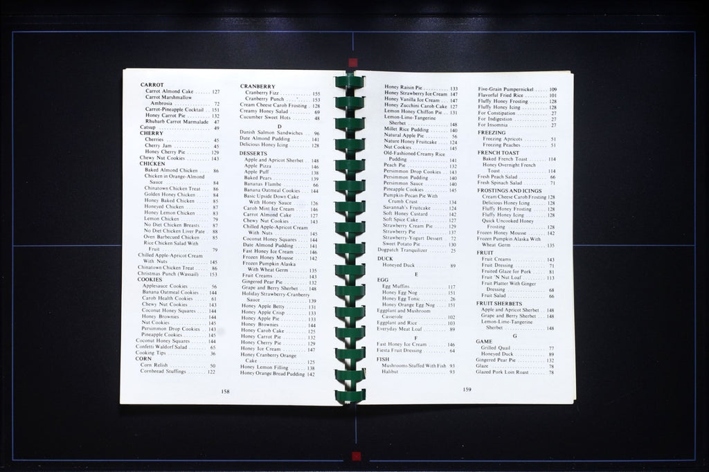 Here's to you, Honey! - Sugarless Cookbook - Joe Parkhill - Vintage Recipes