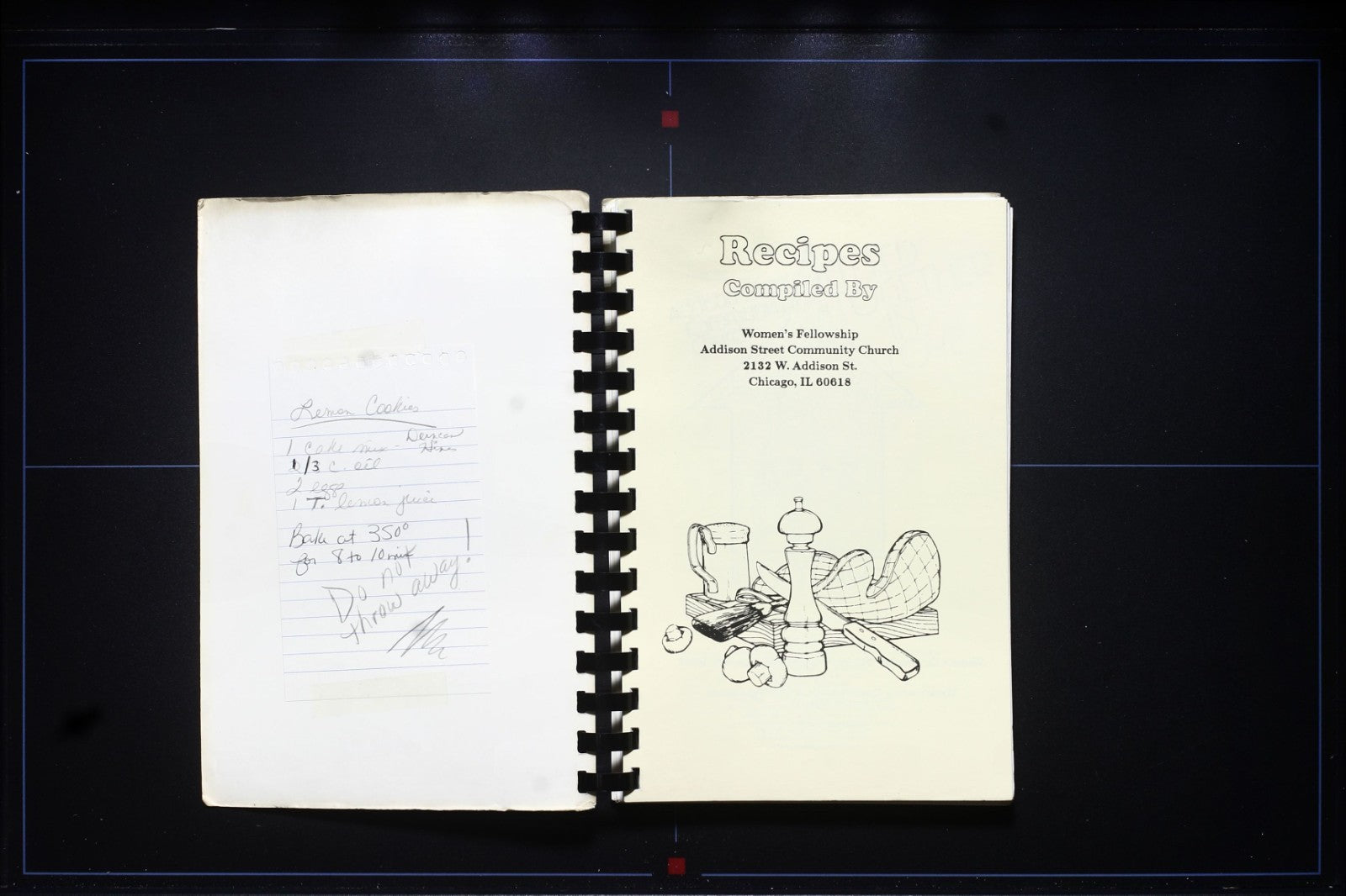 Addison Street Community Church Cookbook (1993) - Chicago, Illinois - Vintage