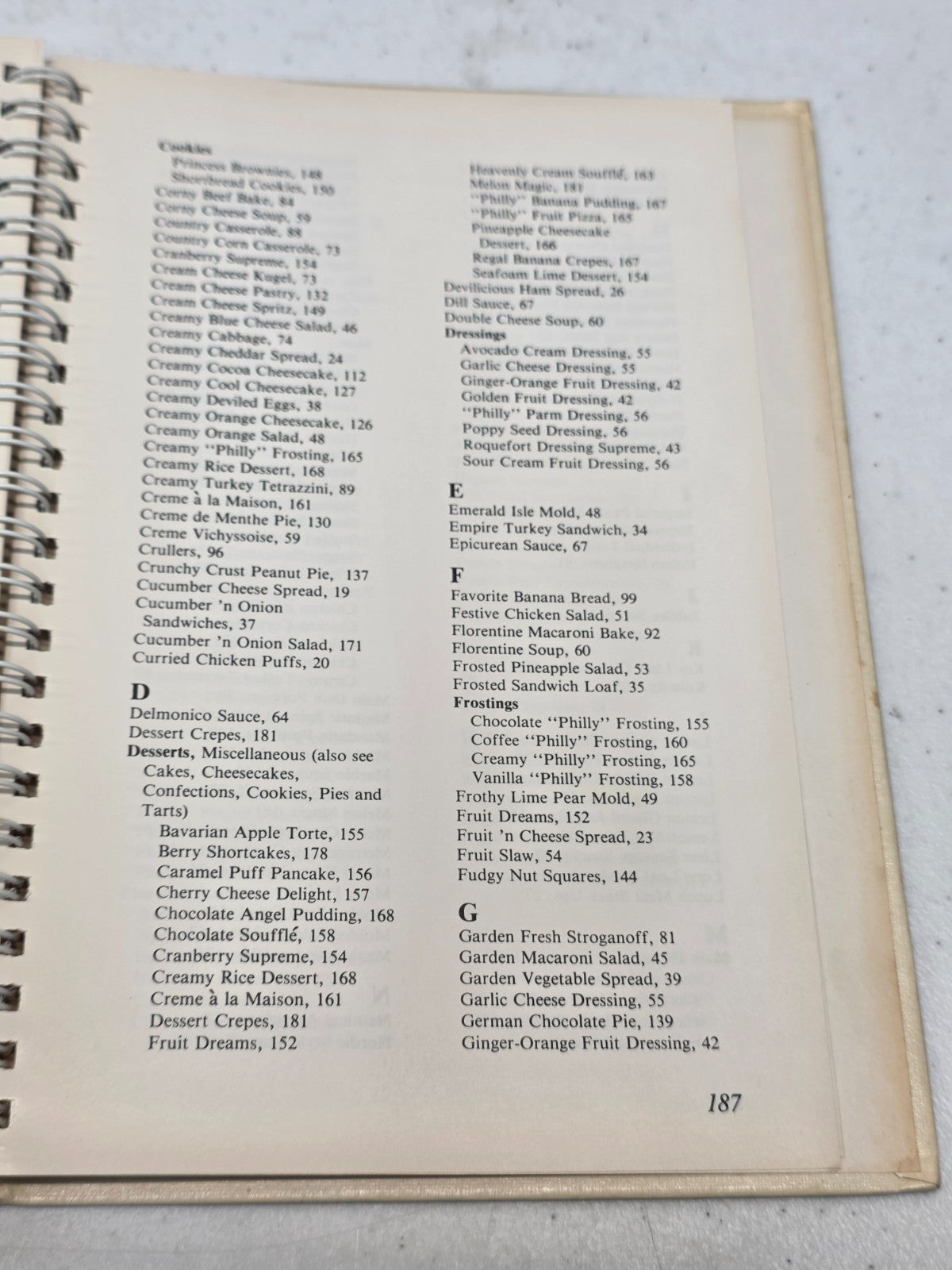 The Philadelphia Brand Cream Cheese Cookbook Twelfth Printing 1987