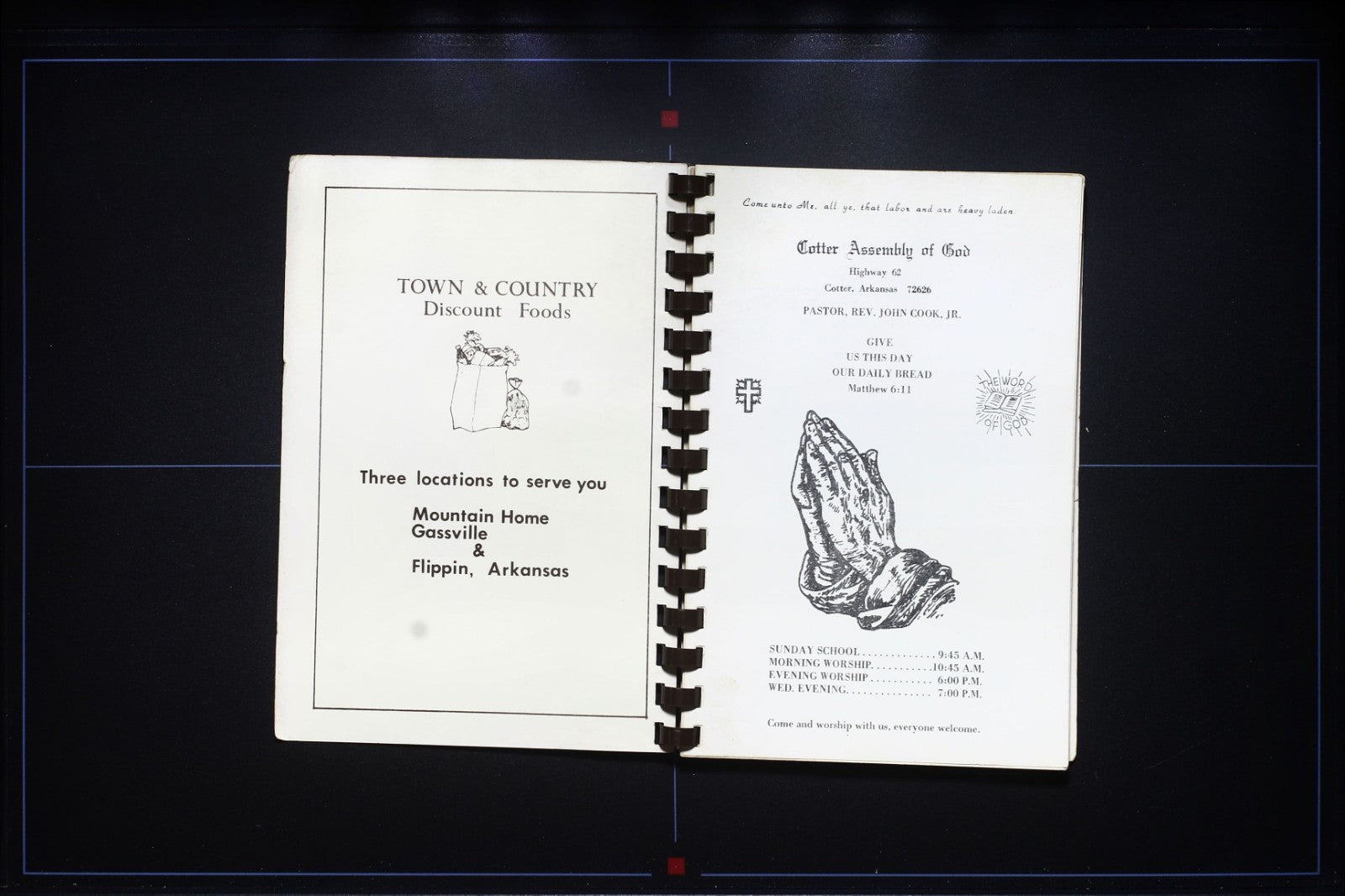 Cotter Assembly of God (Arkansas) - Thin Cookbook (46 Pages)