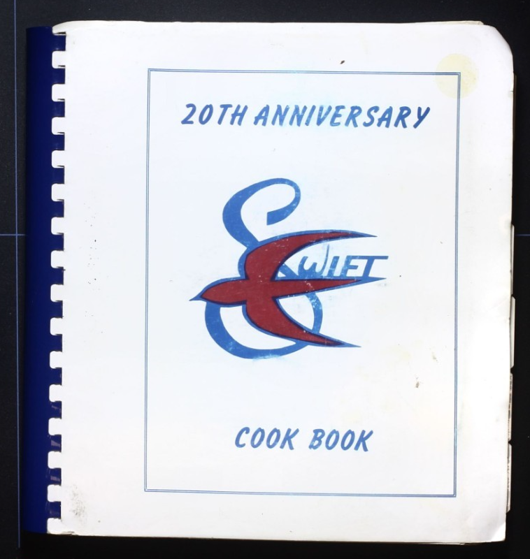 Swift 20th Anniversary Cookbook - Vintage Recipes - Old Style Font