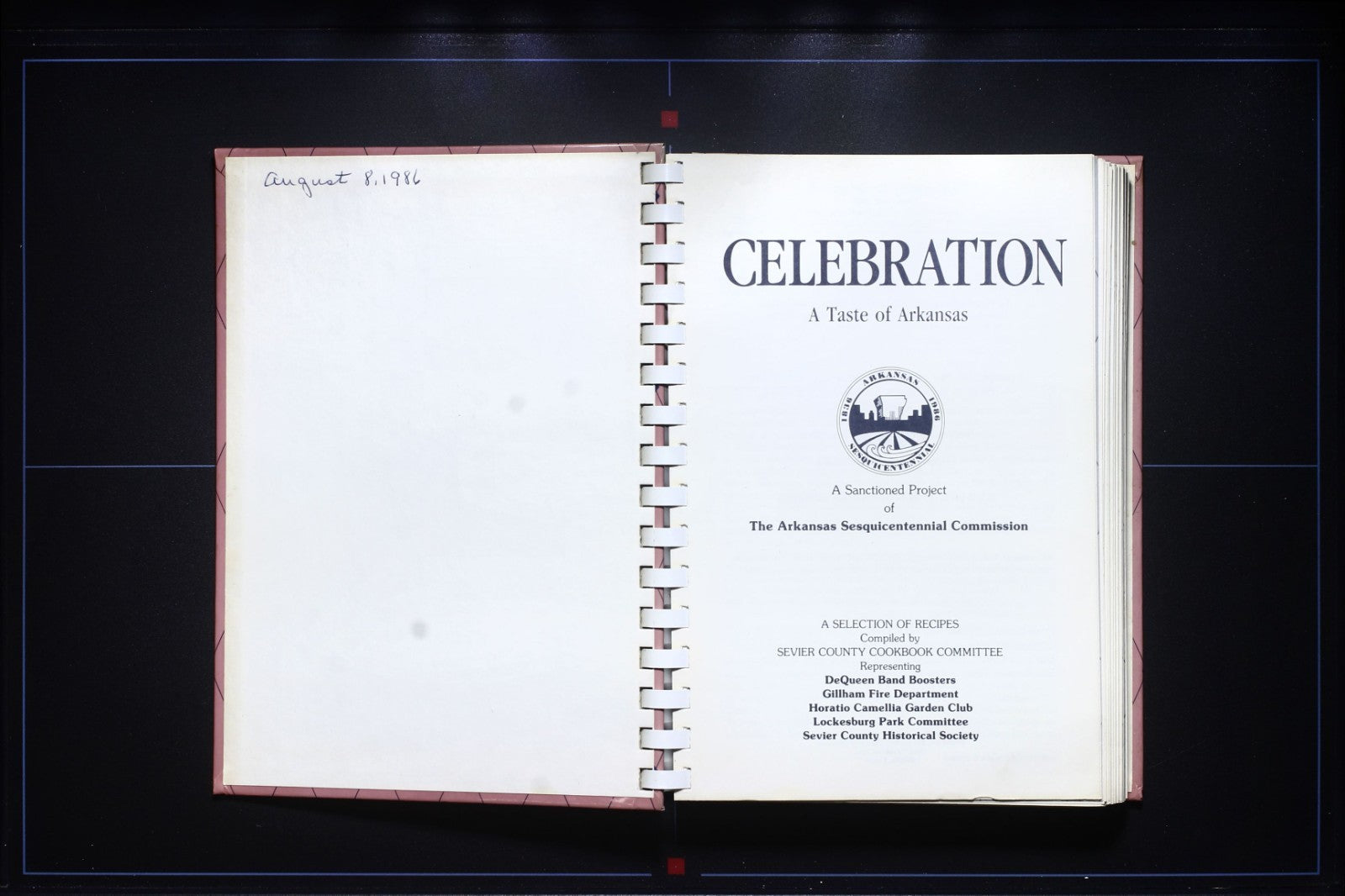 Arkansas Sesquicentennial Cookbook - Celebration (1986) - Vintage Recipes