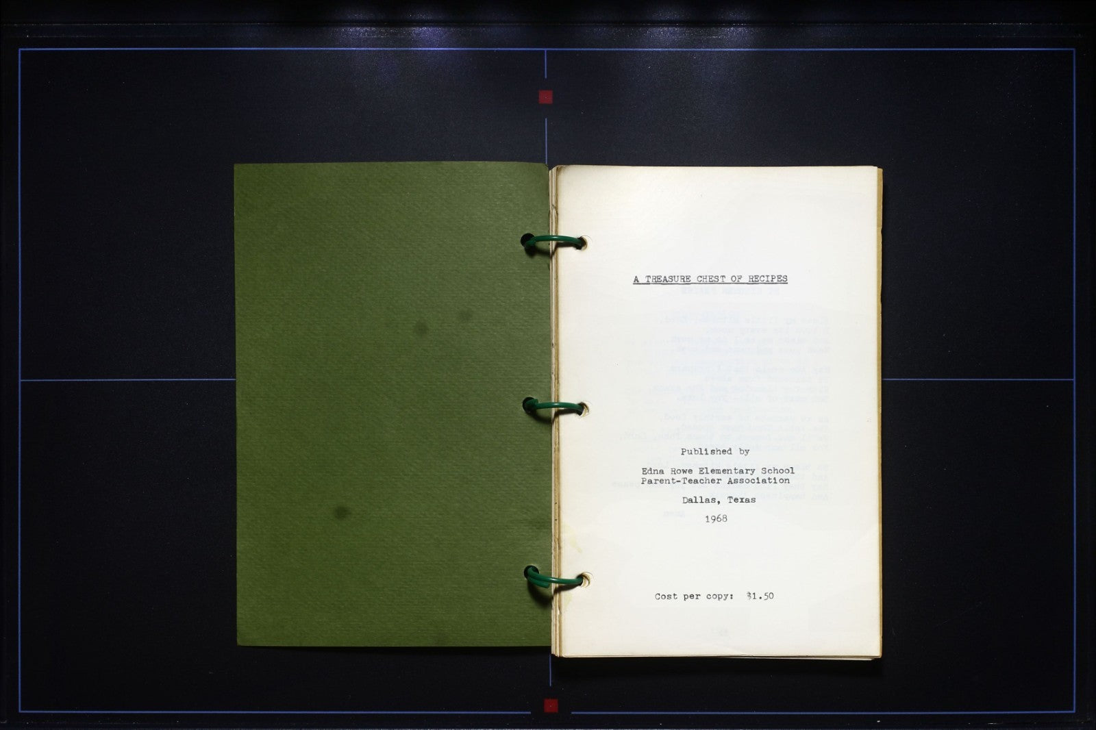 Edna Rowe PTA Cookbook (1968) - Dallas, Texas - Vintage Recipes