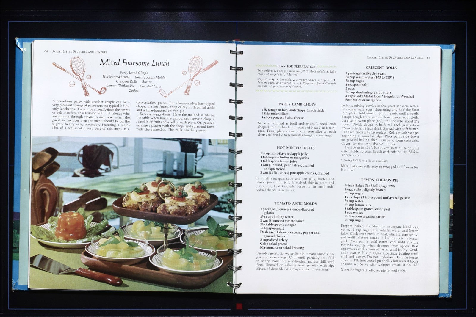 Betty Crocker's Hostess Cookbook (1967) - First Print - Spiral Recipes Book