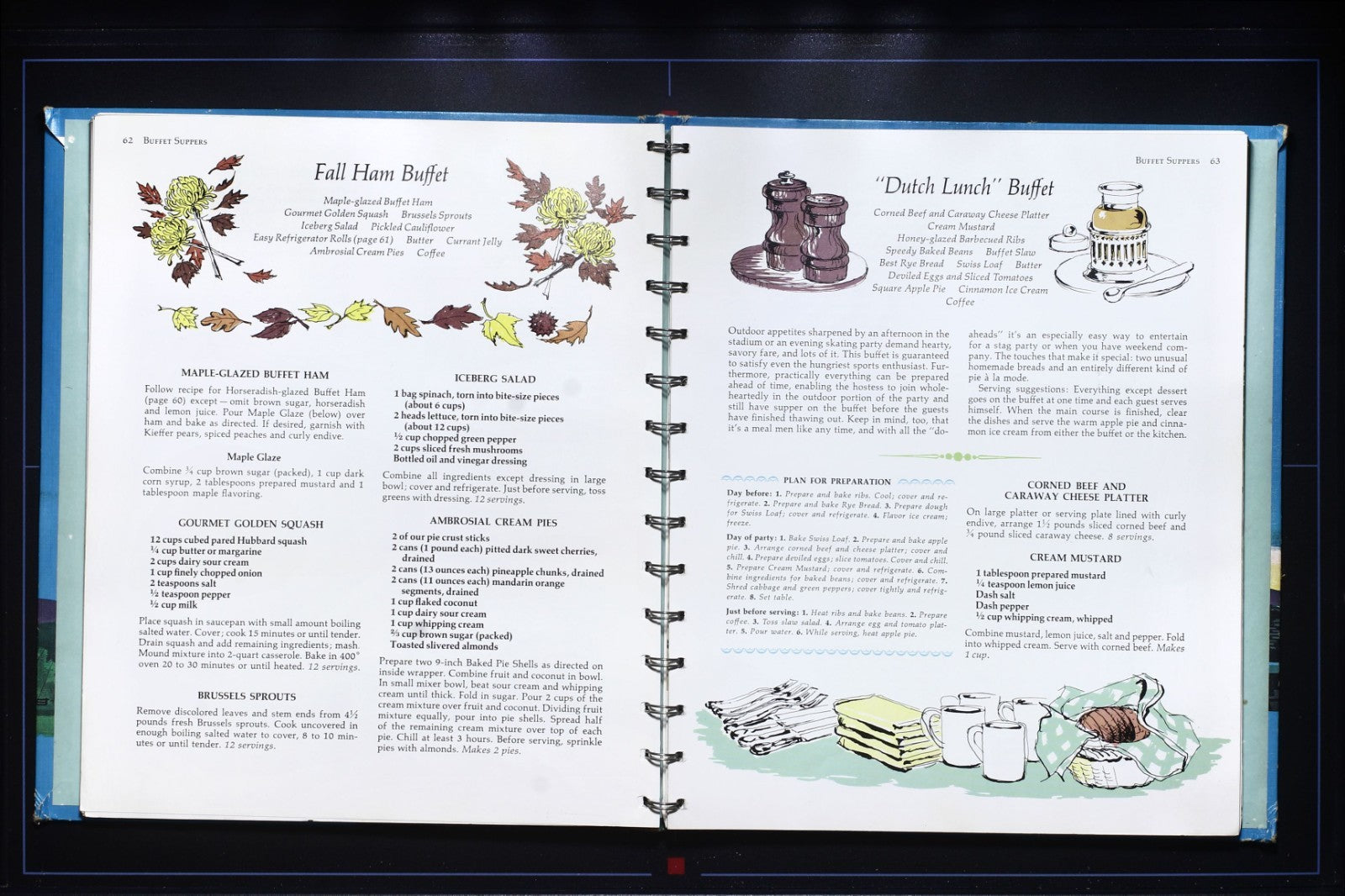 Betty Crocker's Hostess Cookbook (1967) - First Print - Spiral Recipes Book