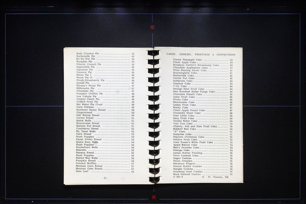 Ft. Towson Baptist Church Cookbook (1979) - Oklahoma Vintage Recipes