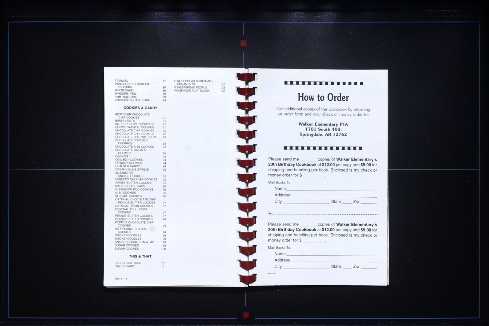 Walker Elementary Cookbook (2007) - Springdale, Arkansas - Vintage Recipes