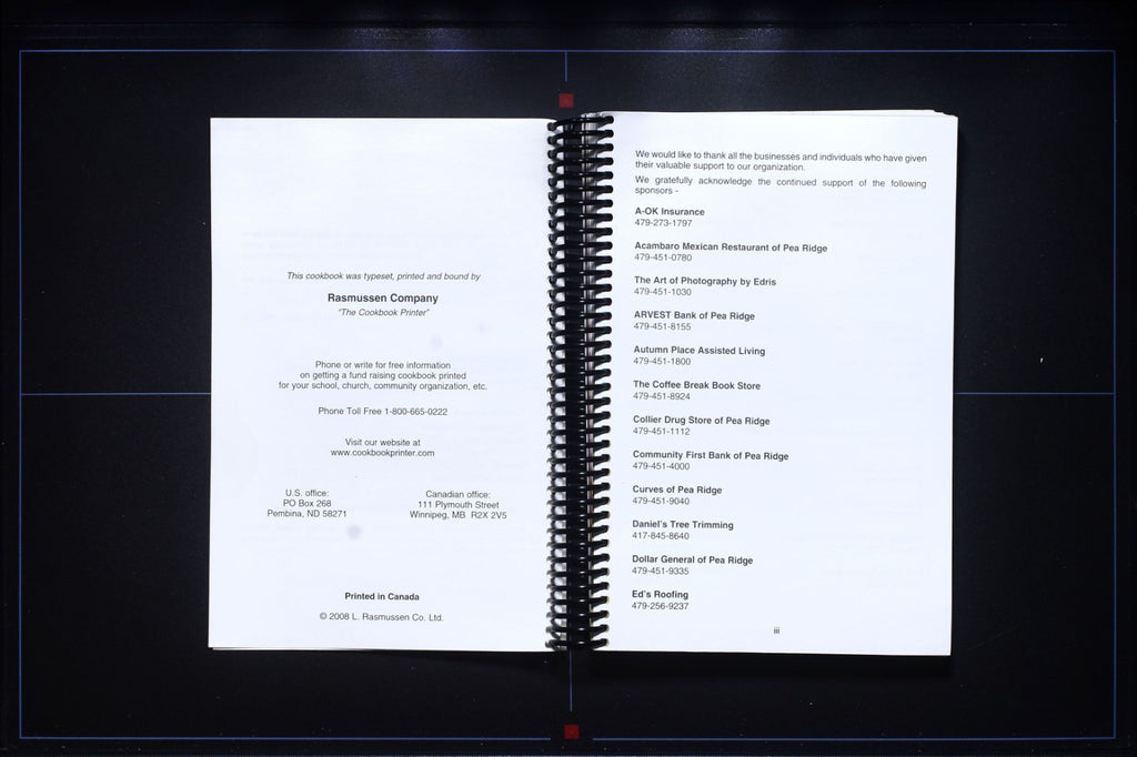 Cook's Library of Treasures (2008) - Pea Ridge, Arkansas - Recipes Cookbook