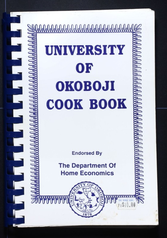 University of Okoboji Cookbook (1980) - Iowa - Vintage Recipes 