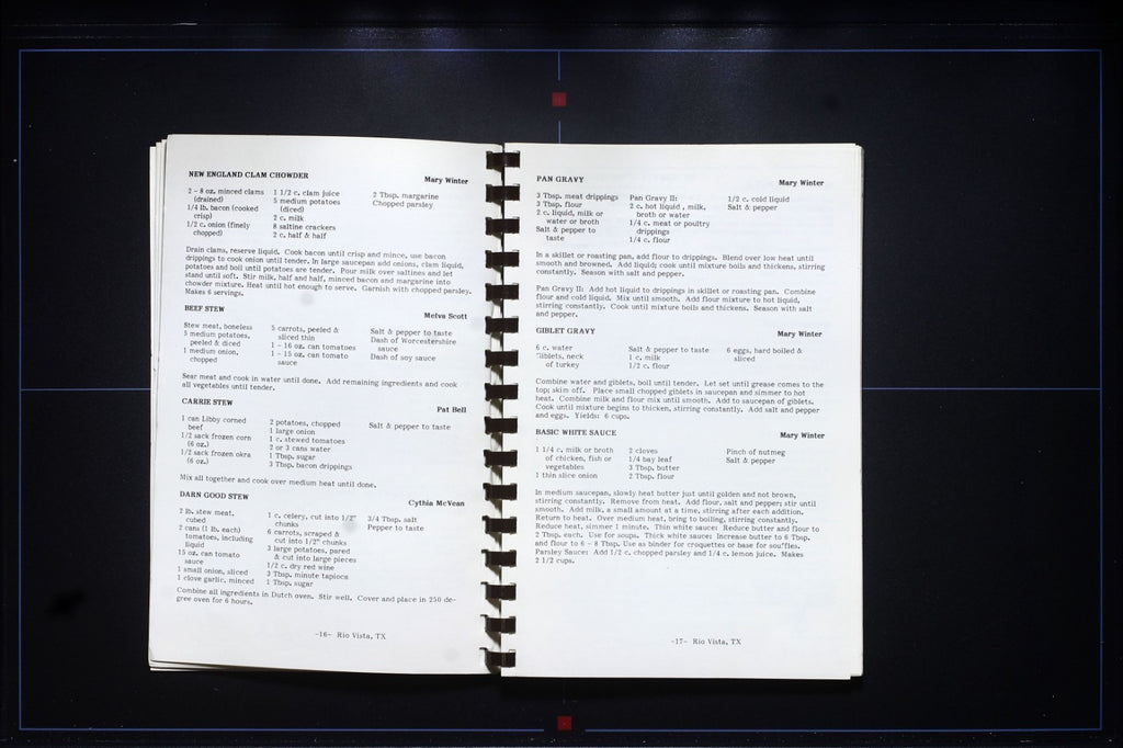 Rio Vista Civic Center Cookbook - Texas - Vintage Community Recipes