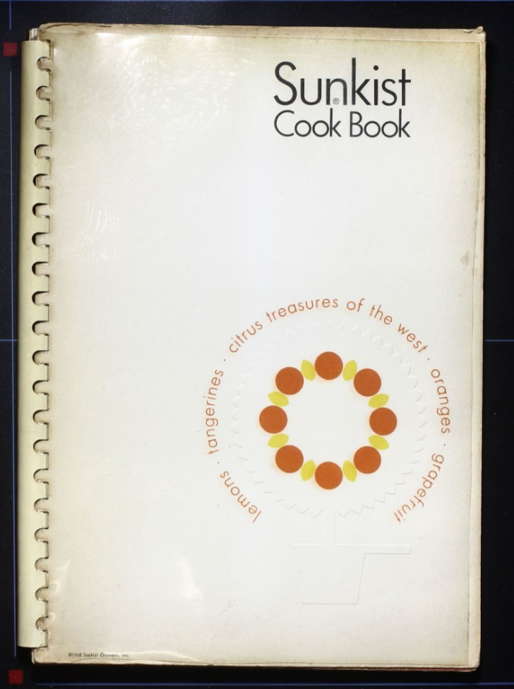 Sunkist Cookbook (1968) - Vintage Citrus Recipes - Softcover Cook Book