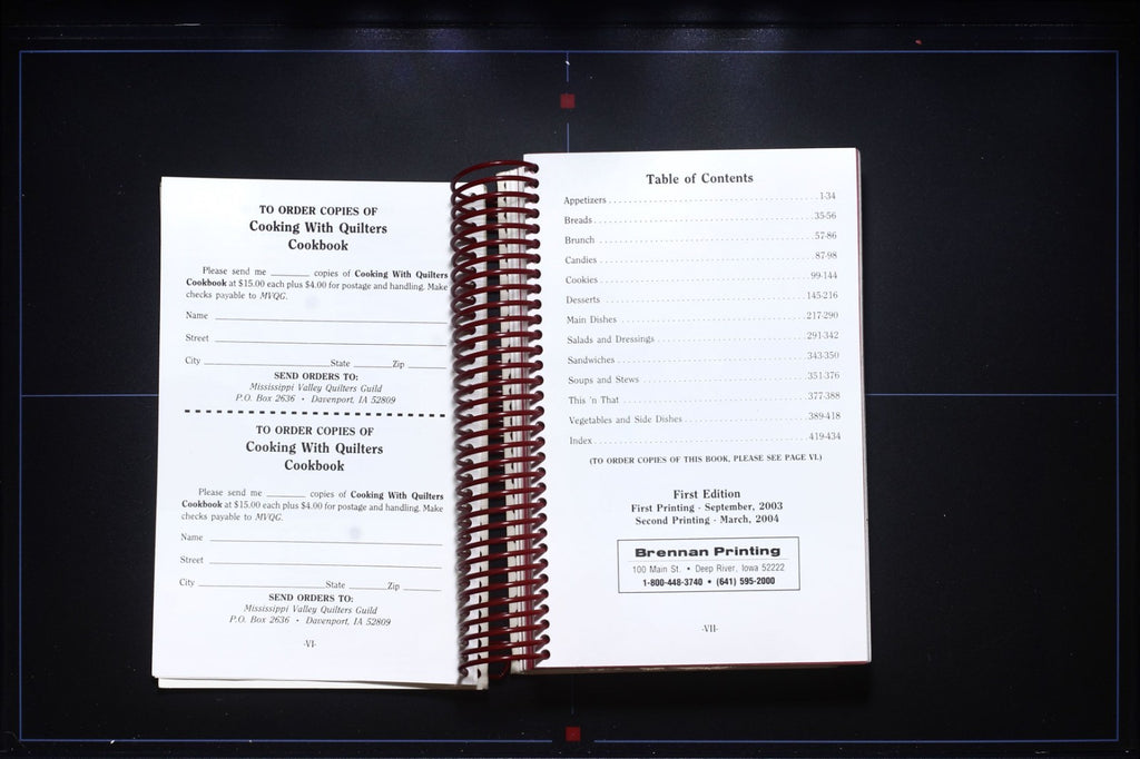 Mississippi Valley Quilters' Guild Cookbook (2004) - Iowa/Illinois Recipes