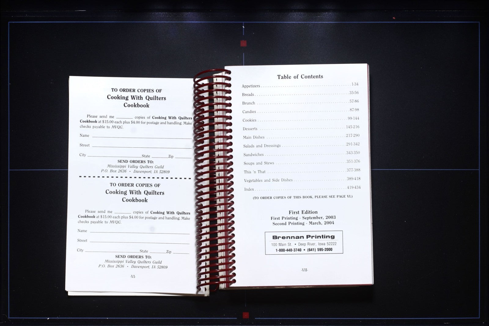 Mississippi Valley Quilters' Guild Cookbook (2004) - Iowa/Illinois Recipes