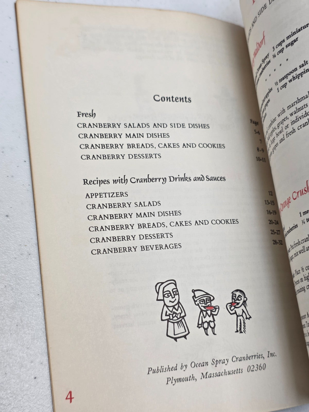 All-Time Favorite Cranberry Recipes - Vintage Ocean Spray Brand Cookbook - THIN