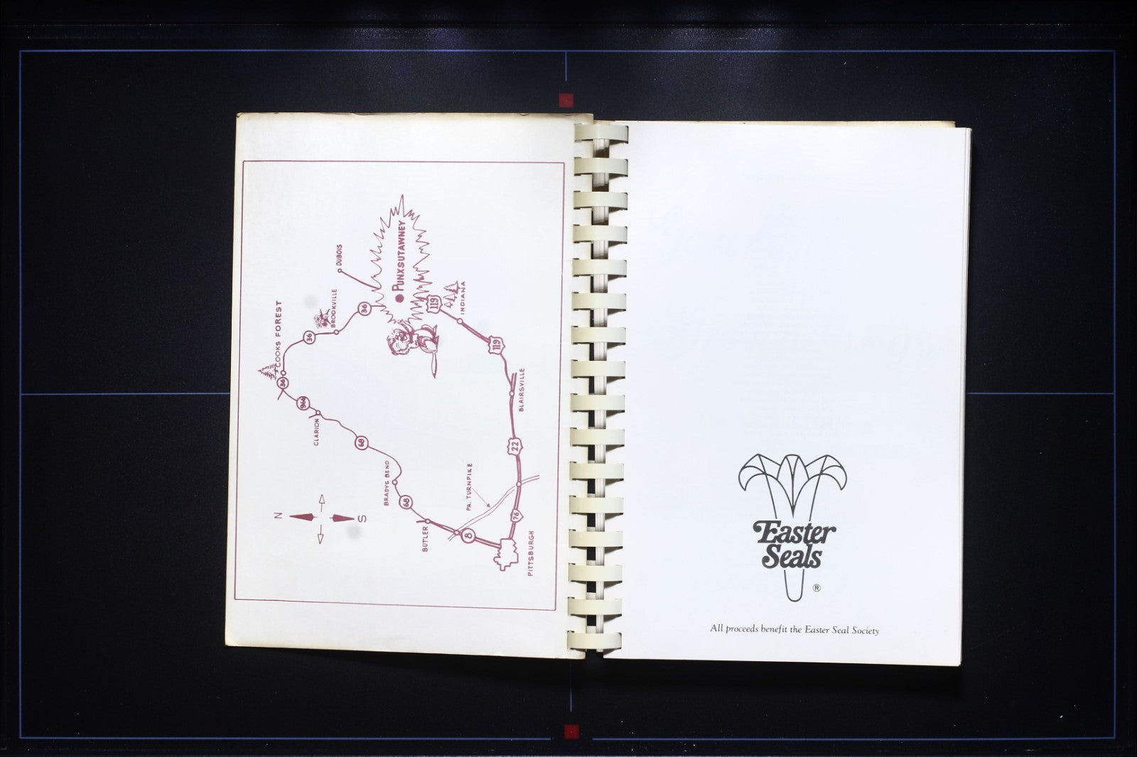 Gourmets & Groundhogs Cookbook - Easter Seal Society - Pennsylvania - Vintage