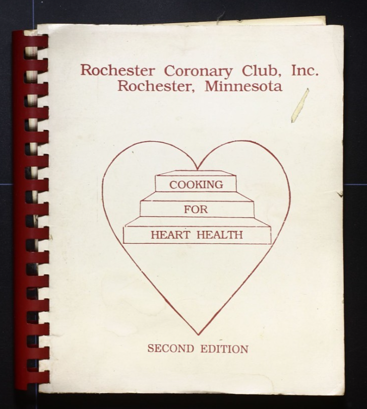 Rochester Coronary Club Cookbook - Minnesota Recipes Vintage