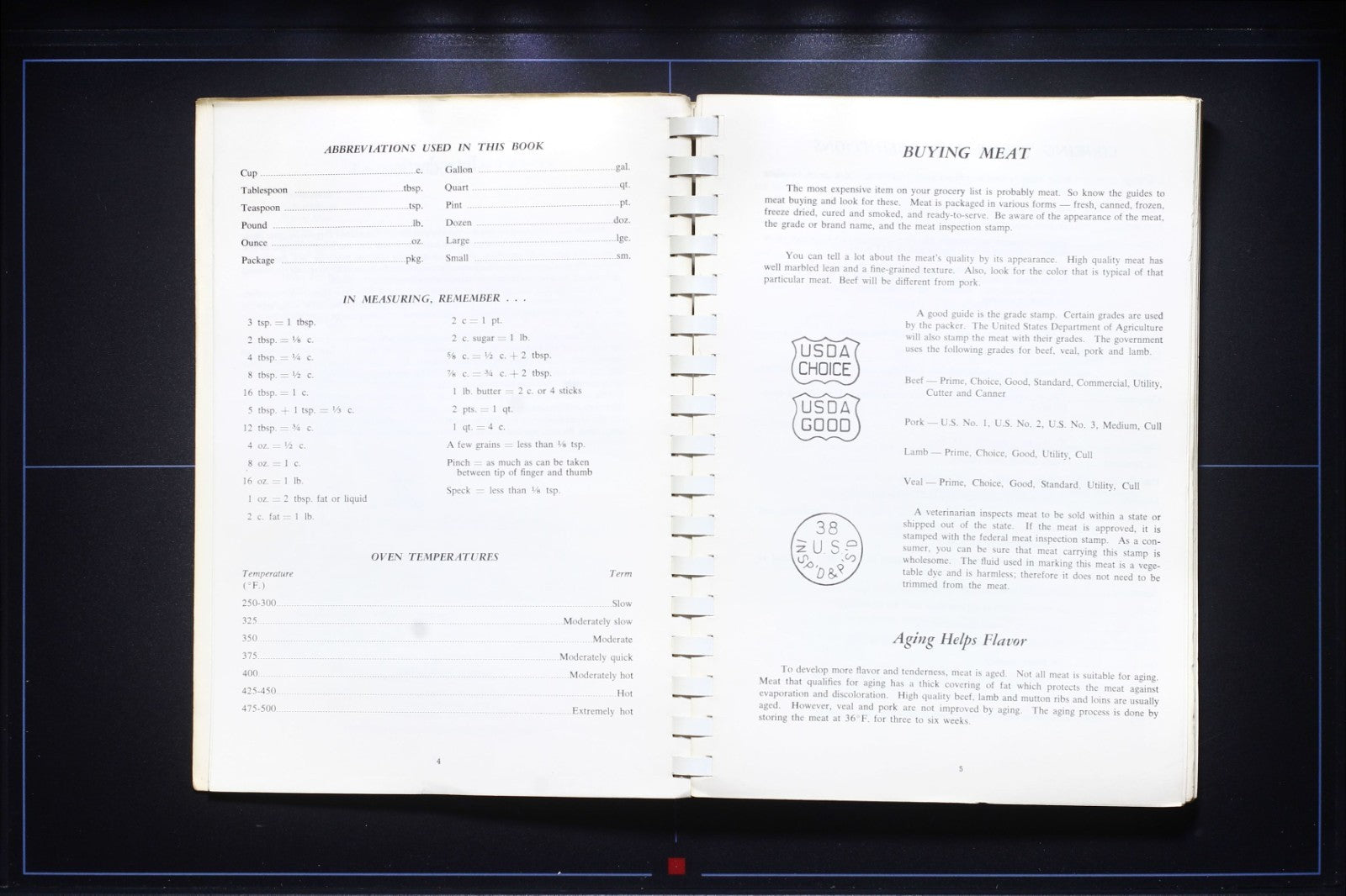 Beta Sigma Phi: Meats Cookbook - (1968) - Vintage Recipes - Greek Association