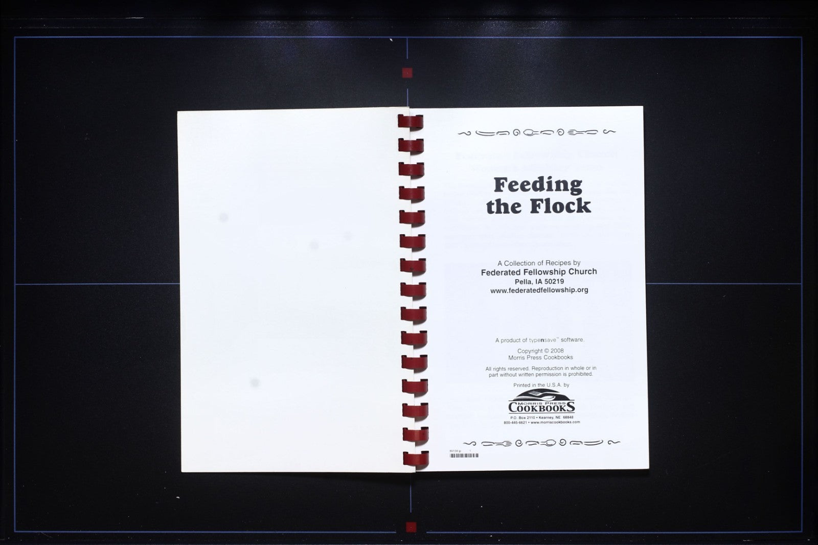 Federated Fellowship Church Cookbook (2008) - Pella, Iowa - Recipes