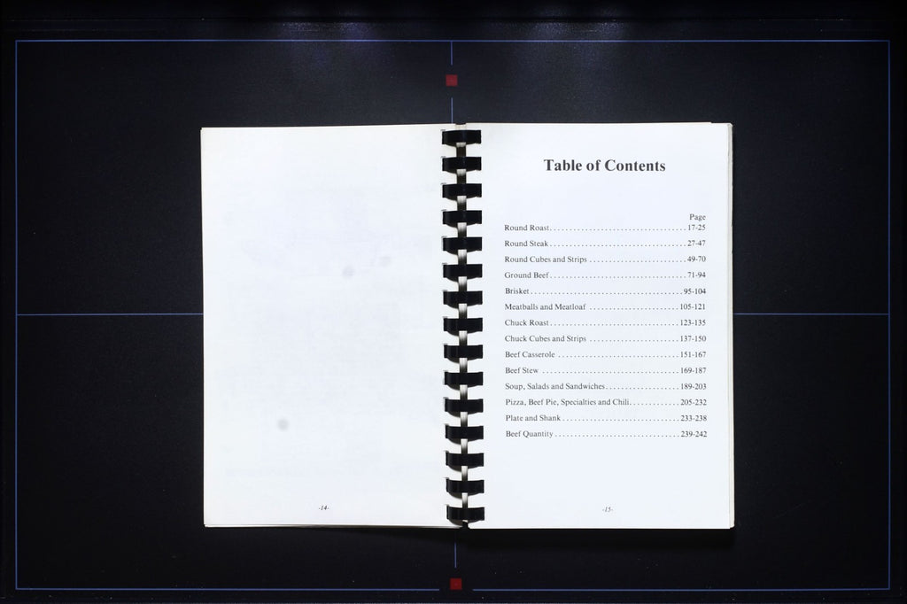 Wisconsin Beef Cook-Off Cookbook (1985) - Vintage Recipes - Meats