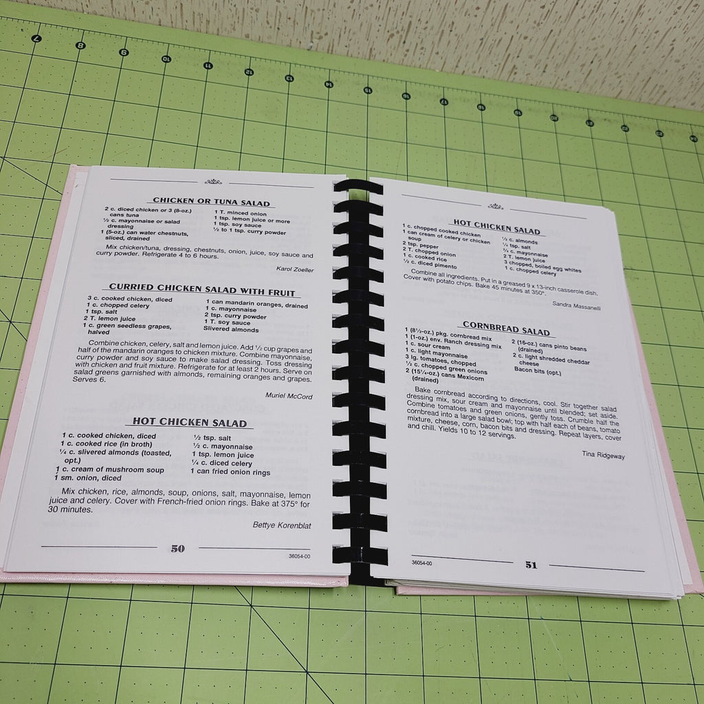 *Signed* Designing Women Cookbook (2000) - Vintage Recipes Spiral Hardcover