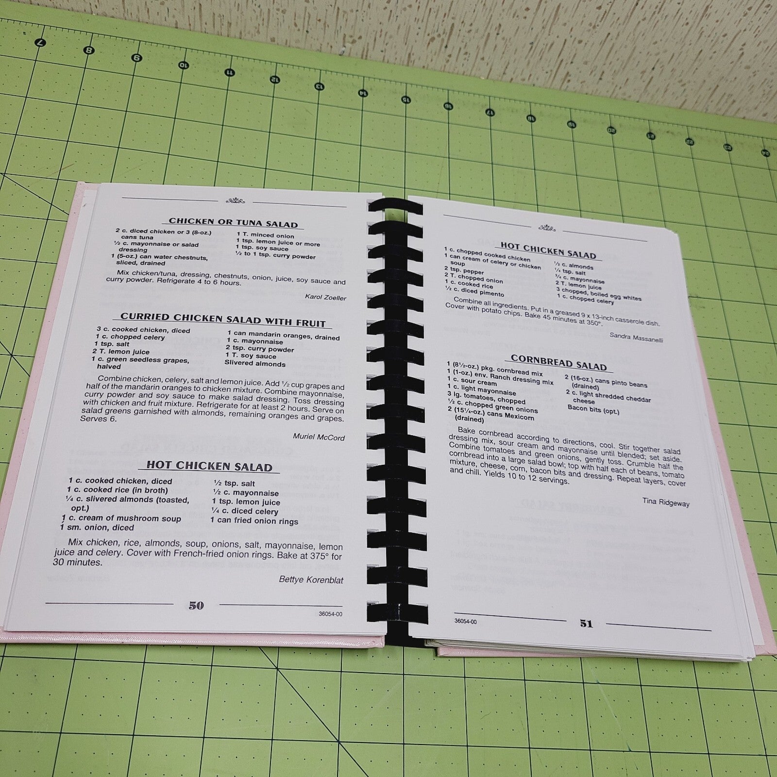 *Signed* Designing Women Cookbook (2000) - Vintage Recipes Spiral Hardcover