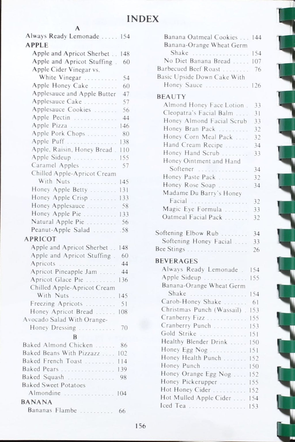 Here's to you, Honey! - Sugarless Cookbook - Joe Parkhill - Plastic Comb Binding