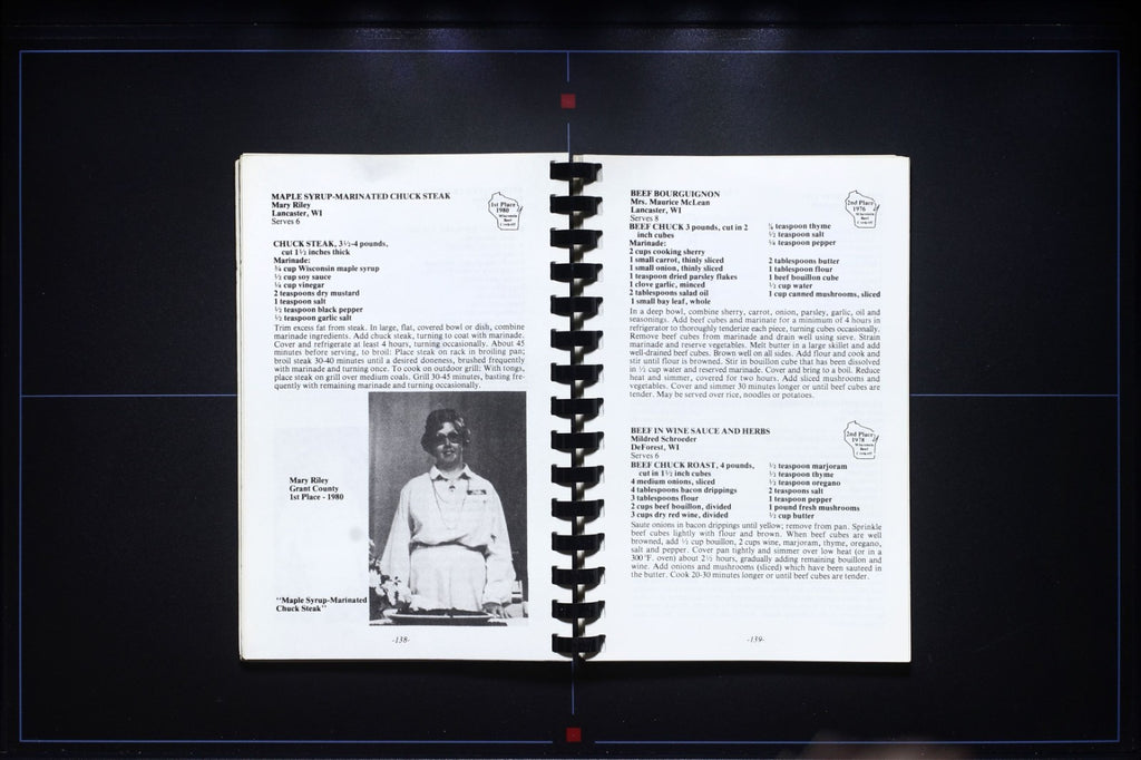 Wisconsin Beef Cook-Off Cookbook (1985) - Vintage Recipes - Meats