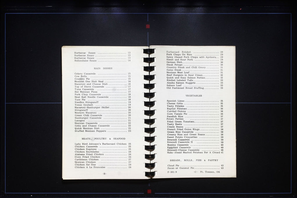 Ft. Towson Baptist Church Cookbook (1979) - Oklahoma Vintage Recipes