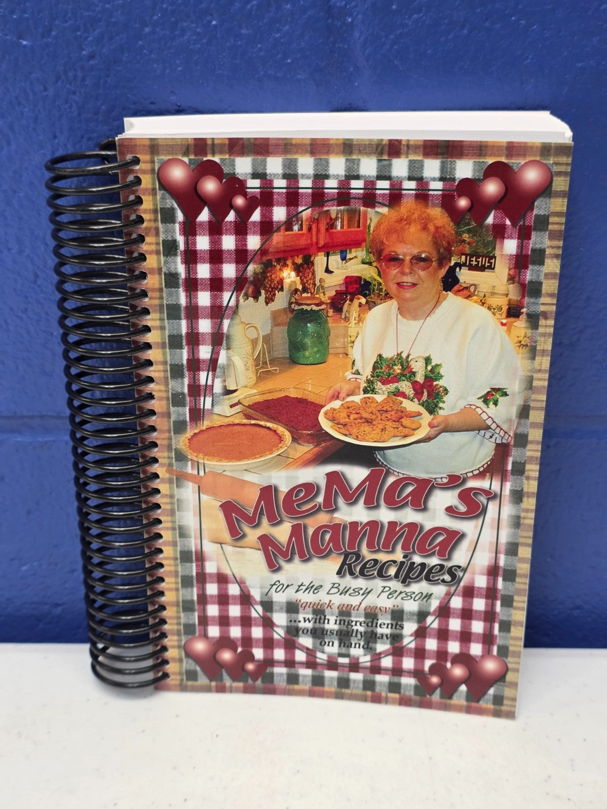 MeMa's Manna Recipes for the Busy Person - Vintage Spiral Cookbook PB