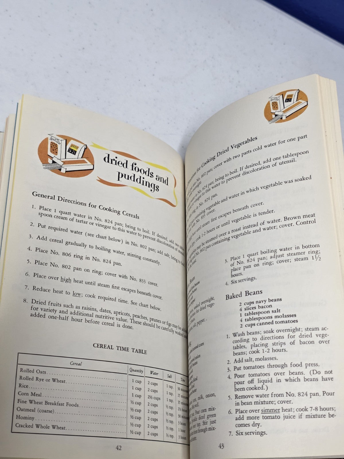 Wear-Ever New Method Cooking Instruction Book Cookbook, 1950s Hardcover