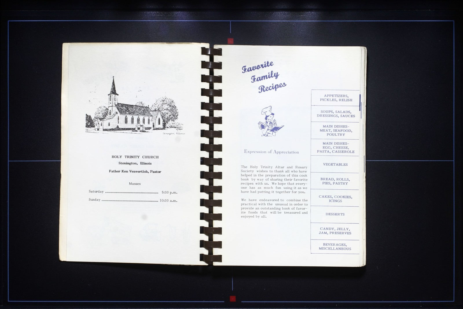 Favorite Recipes - Holy Trinity Church - Stonington, IL - Community Cookbook