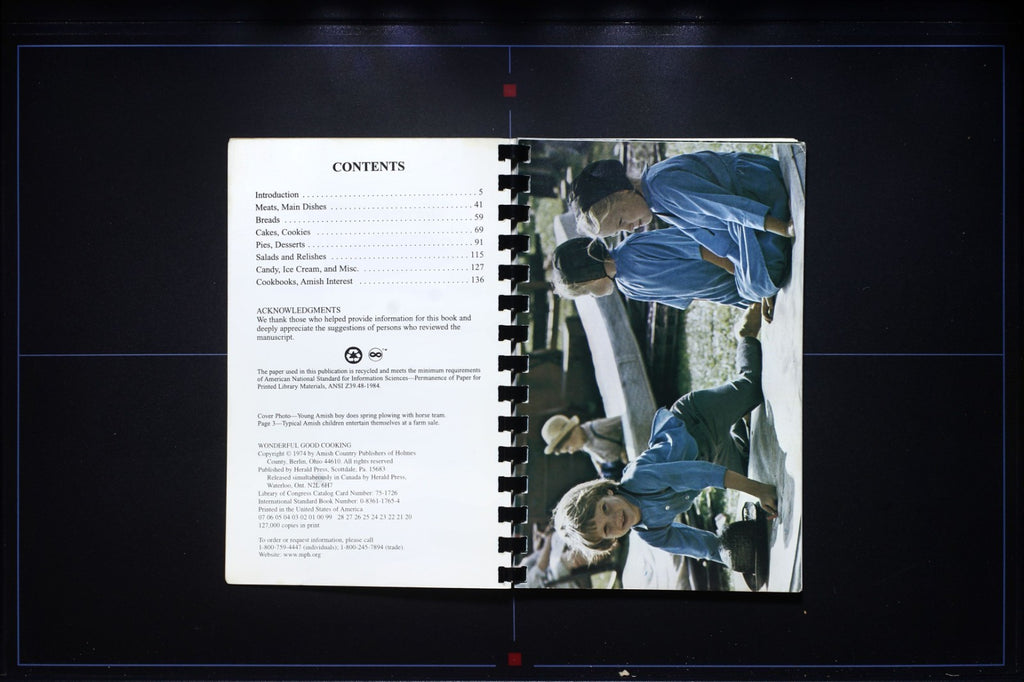 Wonderful Good Cooking from Amish Country Kitchens - Vintage Cookbook