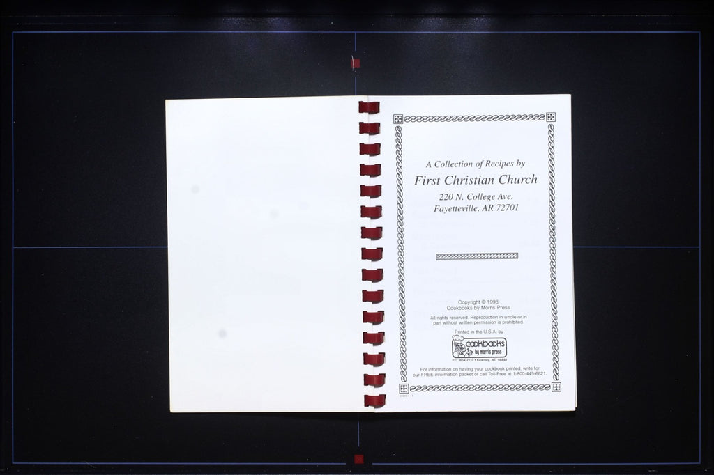 First Christian Church Cookbook (1998) - Fayetteville, Arkansas - Vintage Recipe