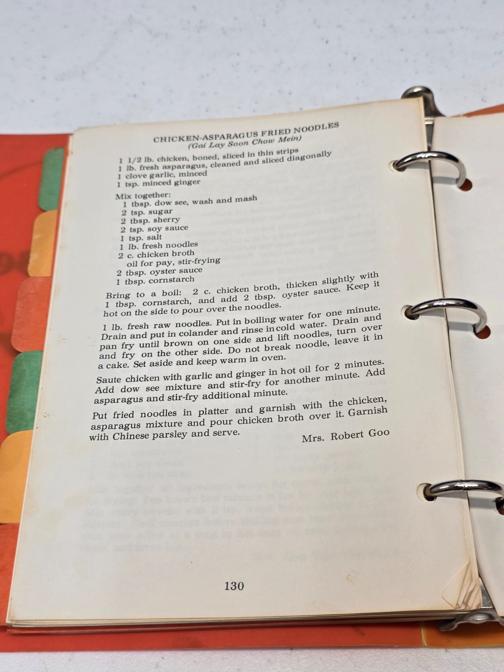 CHINESE Cookbook COOKING OUR WAY Santa Clara California Chinese Women's Club